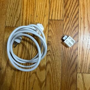 Apple Power Adapter Extension Cable 1.8m & US Wall Plug Duckhead White 622-0168
